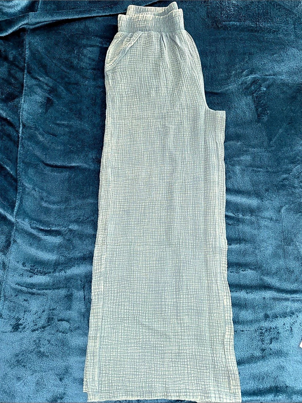 Zenana Green Gauze Acid wash Pant